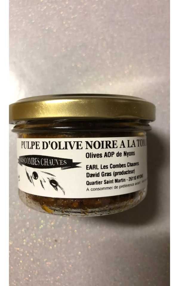 Pulpe d'Olive Noire à la Tomate - AOP Nyons