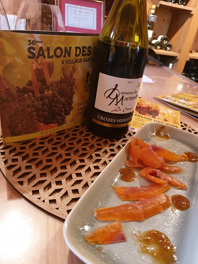 Accord Met-Vin: Truite fumée Gravlax et Crozes Coteaux 2017